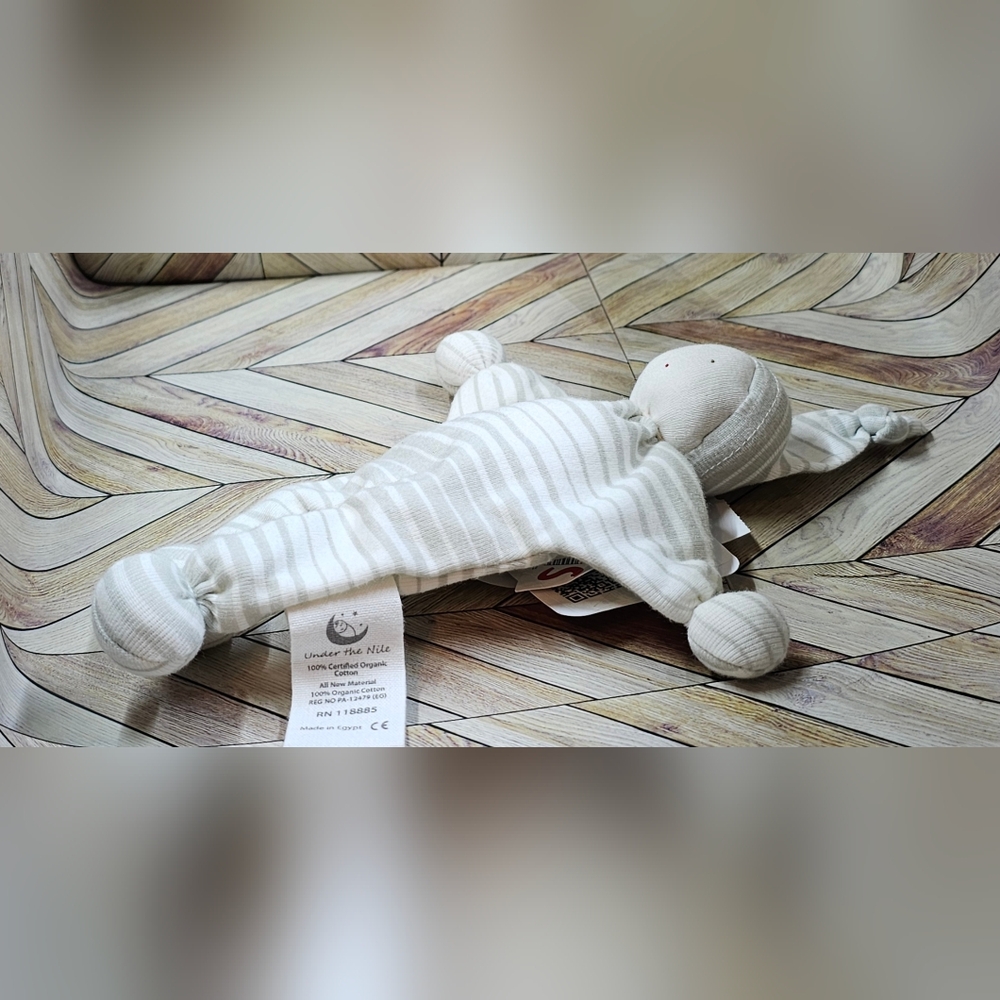 NWT lot of 2 Under The Nile Organic Cotton Dolls Newborn gifts - Picture 2 of 7